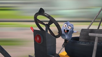 Grizzy & die Lemminge Haus in Gefahr