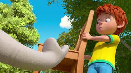 Benjamin Blümchen Ein Geschenk mit Säge