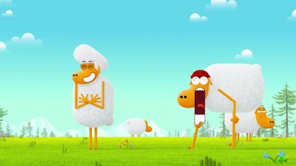 Karate Schaf Zähne zeigen