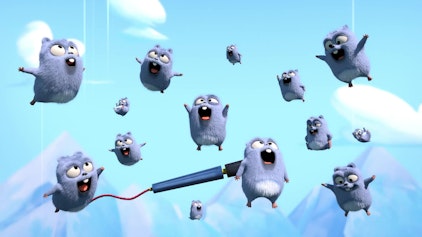 Grizzy & die Lemminge Ein bäriger Ballon