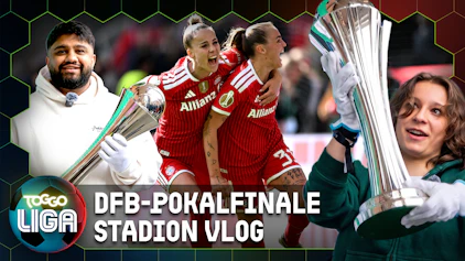 TOGGO Liga Wir stehen vor 50.000 Menschen im Stadion! DFB-Pokalfinale der Frauen Vlog