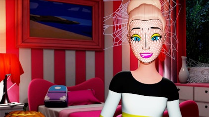 Barbies Videotagebuch Halloween Makeup Tutorial - Comic Pop Art Gesicht