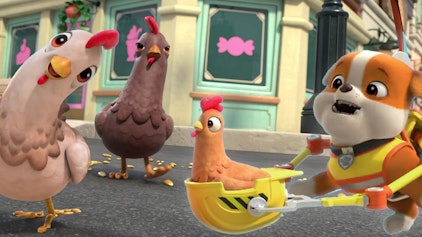 Rubble & Crew Die Crew baut einen Futterspender