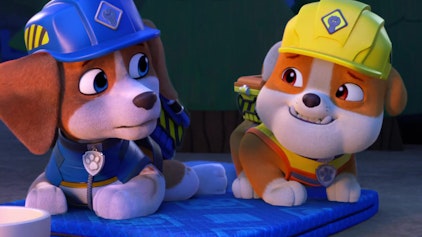 Rubble & Crew Die Crew baut einen Zeltplatz