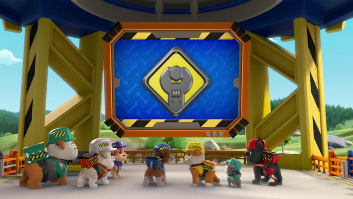 Rubble & Crew - Kurze Clips Eine Motorrad-Rampe