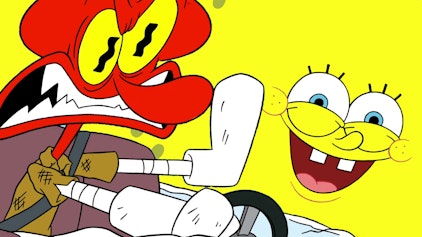 SpongeBob Schwammkopf Augen auf im Straßenverkehr