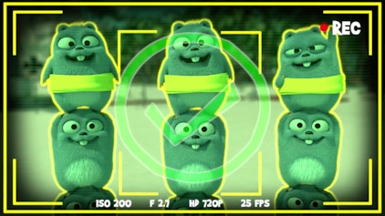 Grizzy & die Lemminge Gelb gegen Rot