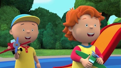 Caillou Caillou hebt ab