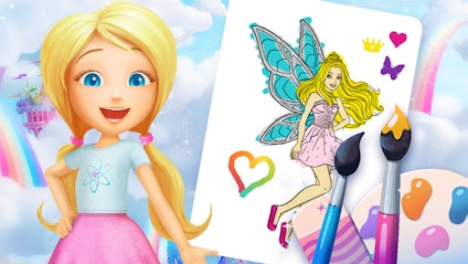 Barbie - Dreamtopia Regenbogen Malspiel