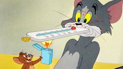 Tom und Jerry Tom und ich mit roten Pünktchen