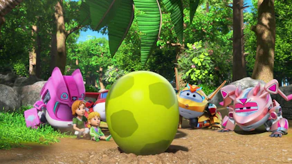 Super Wings Das Bausteinosaurier-Ei