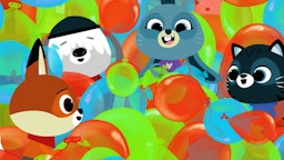WoodieHoo Video Luftballon-Party | Freddy braucht Hilfe beim Luftballon aufblasen