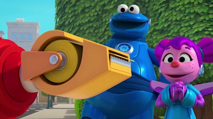 Sesame Street's Mecha Builders Marsmännchen in Not