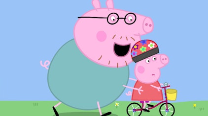Peppa Pig Fahrrad fahren