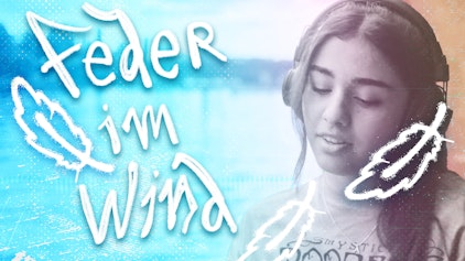 Feder im Wind