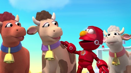 Sesame Street's Mecha Builders Muh Muh Muh - weg ist die Kuh!