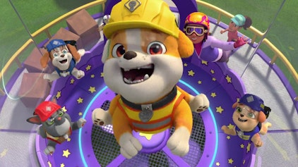 Rubble & Crew Die Crew baut einen Fallschirmsprung-Simulator