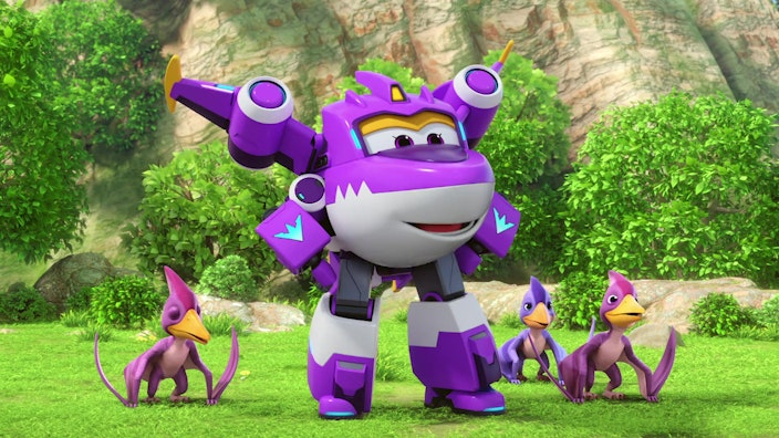 Super Wings Drachenflug mit Pterosauriern