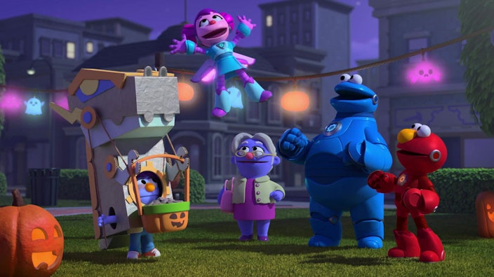 Sesame Street's Mecha Builders Der Mecha T-Rex