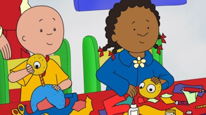 Caillou Clementine, die Nachmacherin / Caillous Plakat / Das neue Spielhäuschen