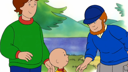 Caillou Die Schatztruhe / Auf zum Campen / Mit Stäbchen essen / Der Blindenhund