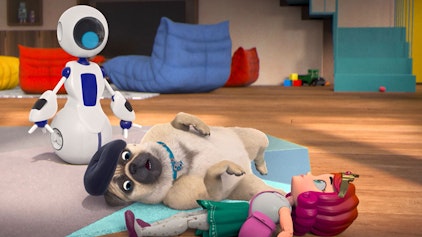 Mighty Mops Mike vs. Roboter