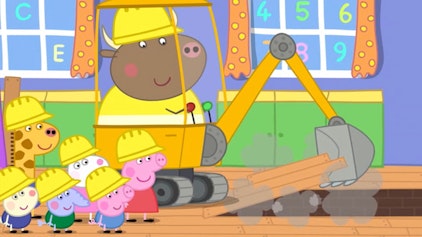 Peppa Pig Herr Bulle als Lehrer