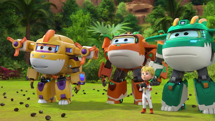 Super Wings Bäume pflanzen in der Dino-Welt