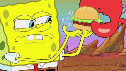 SpongeBob Schwammkopf Schiffbruch mit Burger