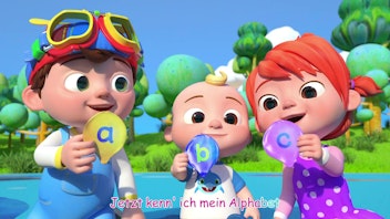 CoComelon ABC-Lied mit Luftballons
