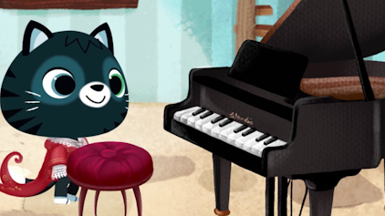 Woodiehoo Klavier spielen | Kitty möchte Musik machen