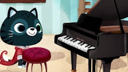 WoodieHoo Video Klavier spielen | Kitty möchte Musik machen