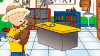 Caillou Caillou im Zoo