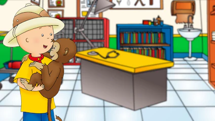 Caillou Caillou im Zoo