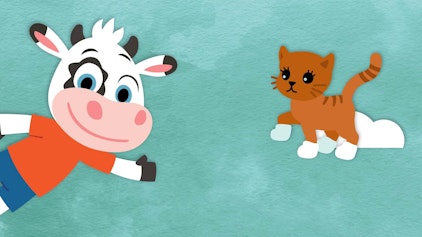 A, B, C, die Katze lief im Schnee