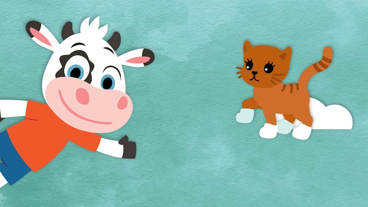 A, B, C, die Katze lief im Schnee