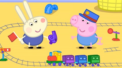 Peppa Pig Linus Löffel kommt zum Spielen