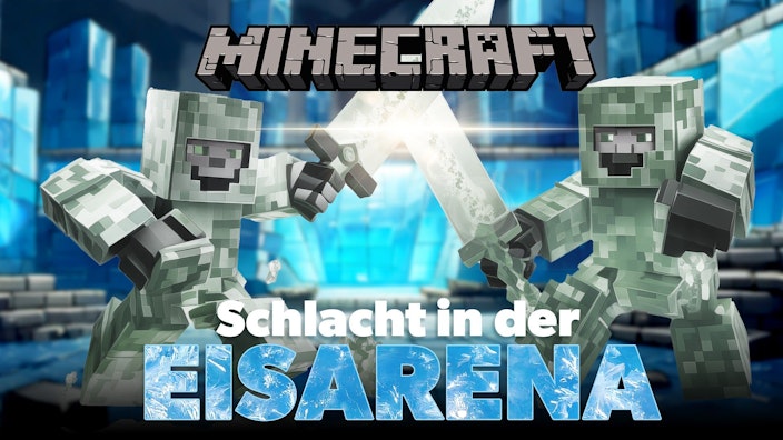 Minecraft Übertriebene Schlacht in der Eis-Arena | Minecraft Folge 6