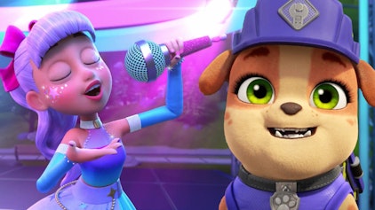 Rubble & Crew Die Crew baut eine Wasserlicht-Show