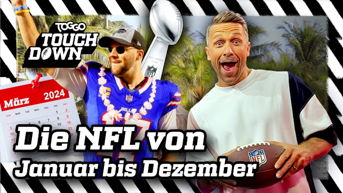 TOGGO Touchdown Die NFL von Januar bis Dezember