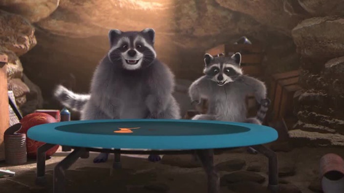 Mighty Mops Fliegende Waschbären