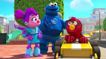 Sesame Street's Mecha Builders Gokart ahoi!