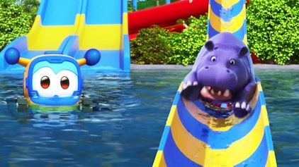 Super Wings Die Nilpferd-Rutsche