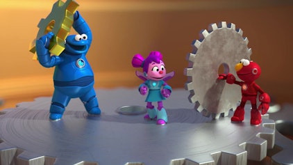 Sesame Street's Mecha Builders Der Zahn der Zeit