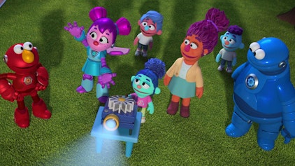 Sesame Street's Mecha Builders Der Helden-Feiertag