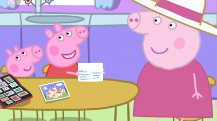Peppa Pig Opas Briefmarke