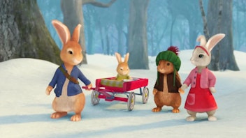 Peter Hase Die Geschichte vom Eiszapfen-Springen