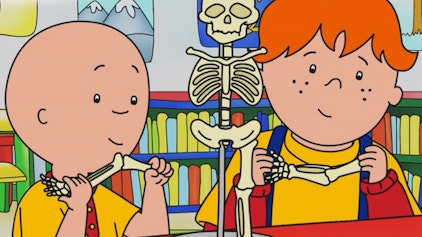 Caillou Caillou leiht sich ein Buch / Friedolin, das Skelett / Caillnudel