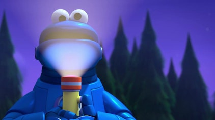 Sesame Street's Mecha Builders Der Grusel-Heuwagen