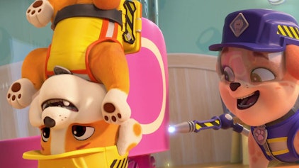 Rubble & Crew Die Crew baut einen Super-Trockenfutter-Spender